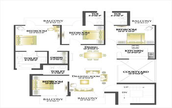 4 BHK 373 Sq. Yds.